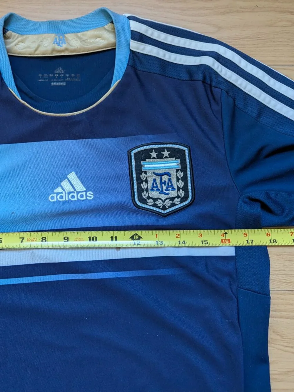 VINTAGE! Adidas Argentina AFA 2011 Away Jersey Navy Blue ClimaCool (Mens Small)